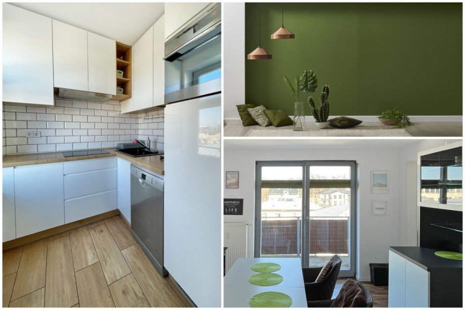 Collage K�che & Essplatz Etagenwohnung Sch�nefeld