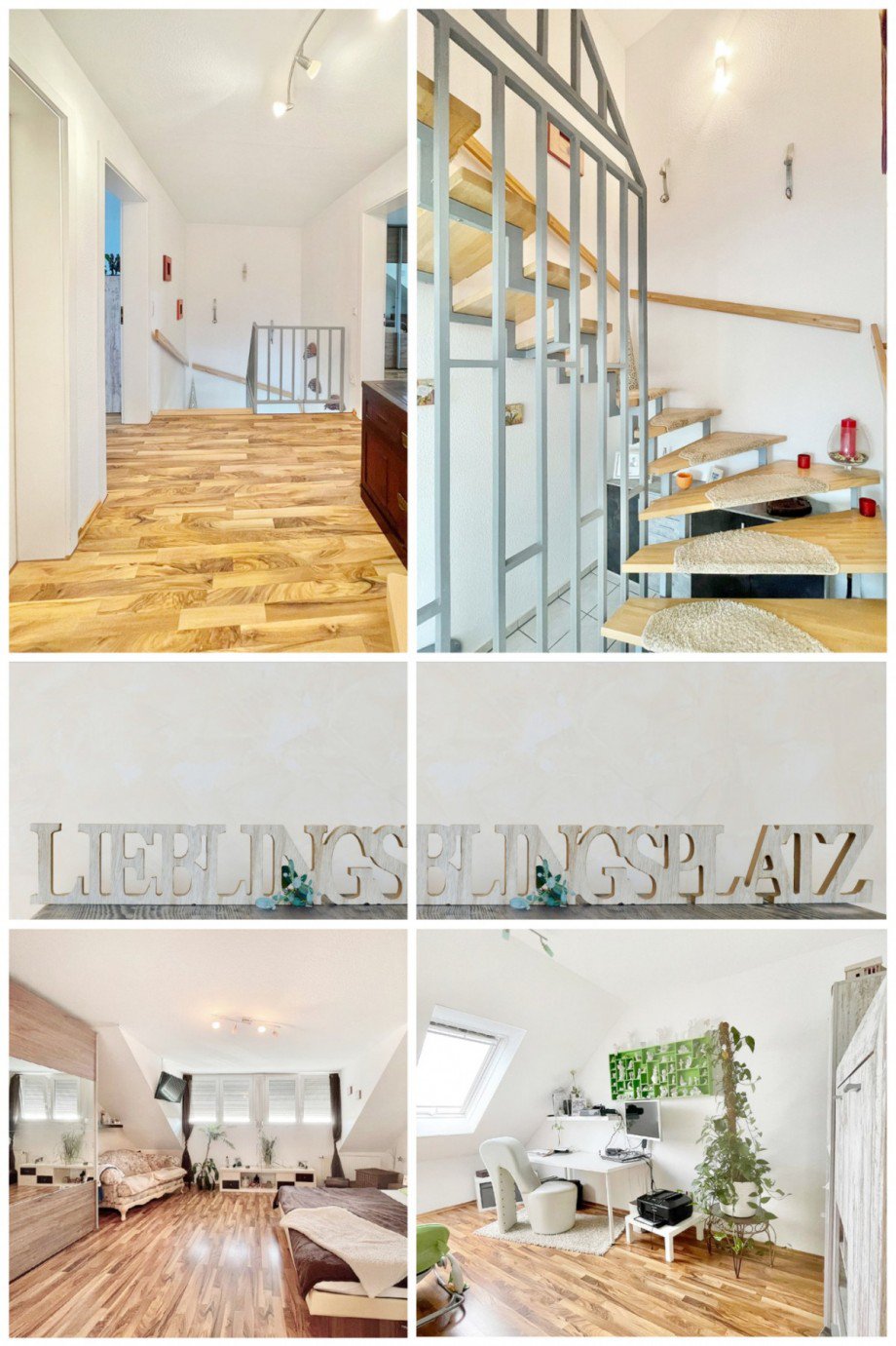 Collage Obergeschoss Doppelhaush�lfte Sch�nefeld