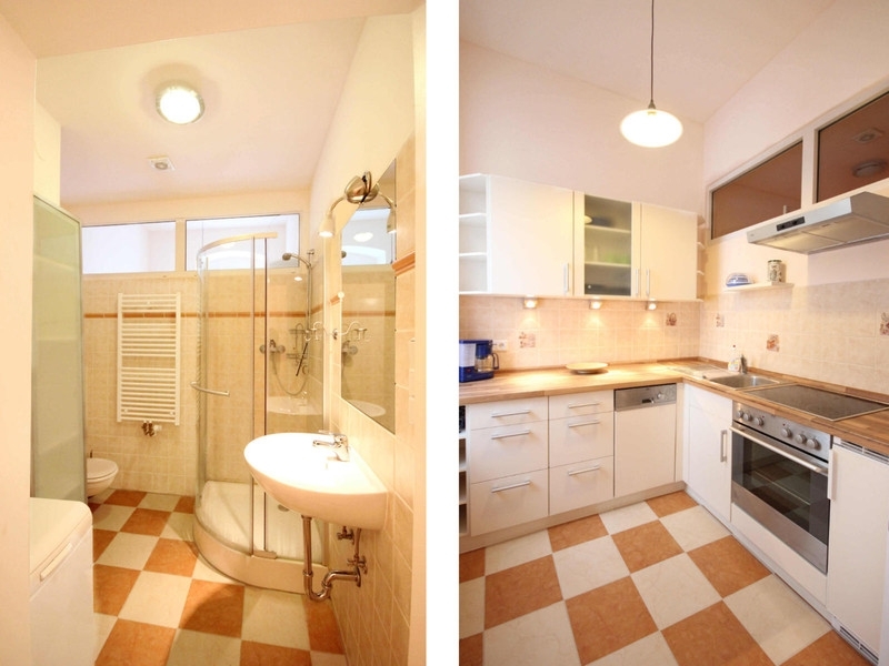 Bad und K�che Etagenwohnung Berlin Sch�neberg