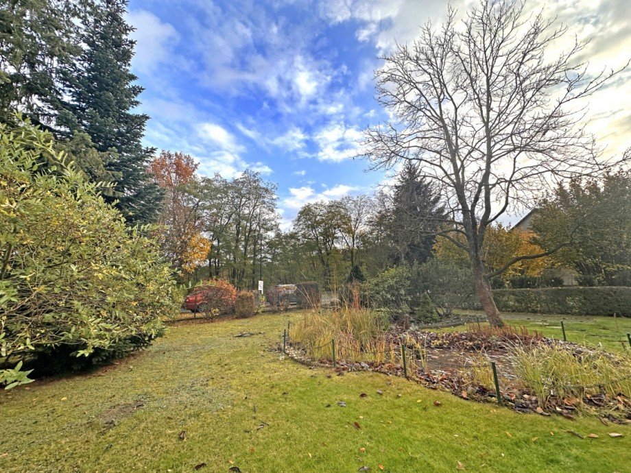 sonniger Garten Bungalow Heidesee