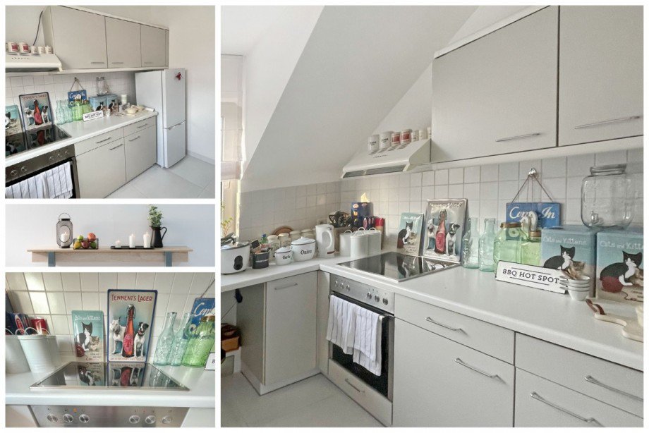 Collage K�che Dachgeschosswohnung Berlin