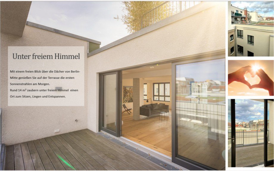 14 m� Terrasse Loft-Studio-Atelier Berlin