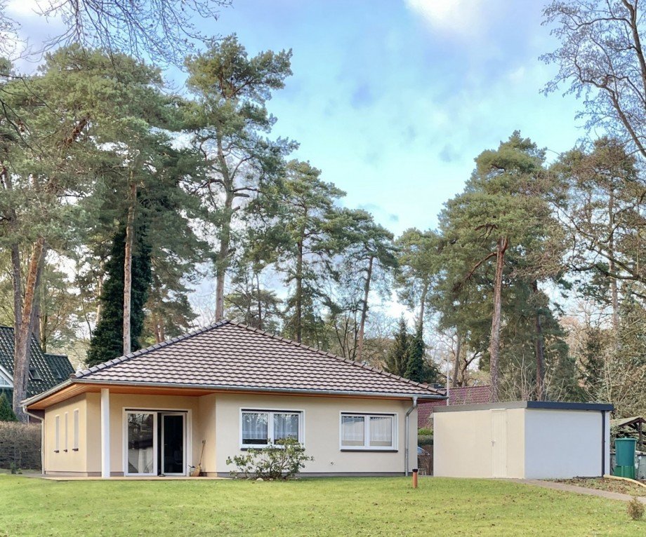 Hausansicht Garten Bungalow Rangsdorf