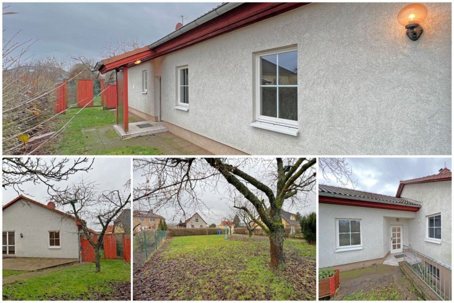Collage Au�enansicht Bungalow Strausberg