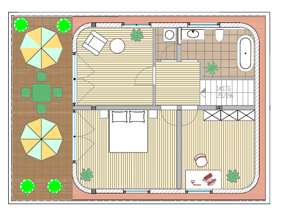 Grundriss Dachgeschoss Maisonettewohnung Berlin
