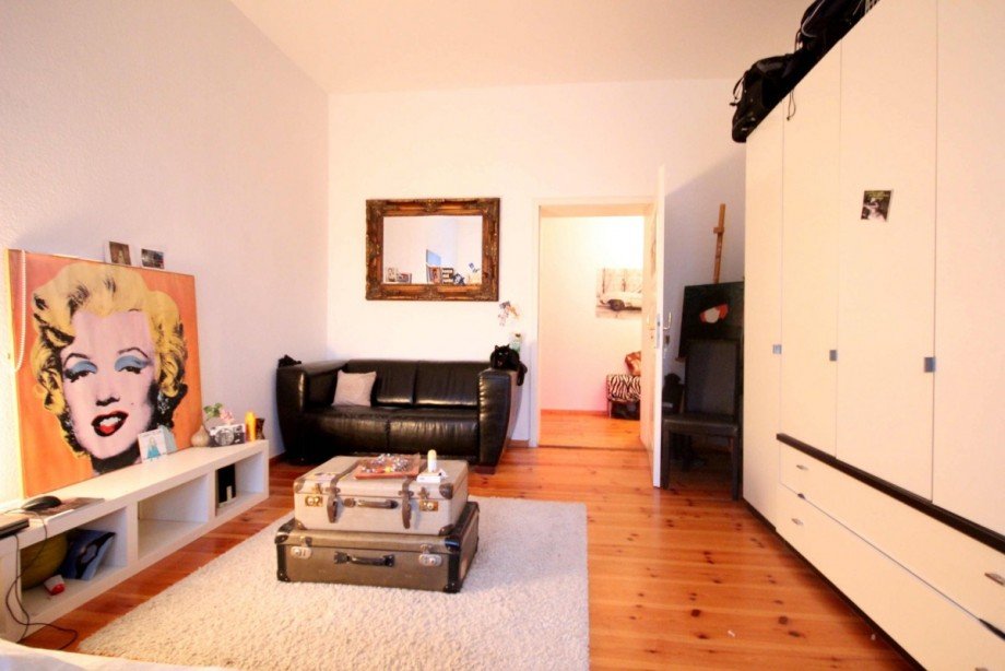 Balkonzimmer, Blick zur Diele Etagenwohnung Berlin Prenzlauer Berg