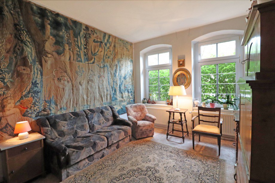 Bibliothek EG Bauernhaus Vollrathsruhe / Hallalit