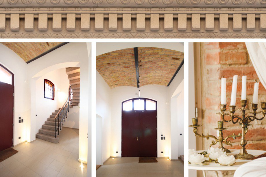 Entr�e mit Gew�lbedecke Einfamilienhaus Potsdam