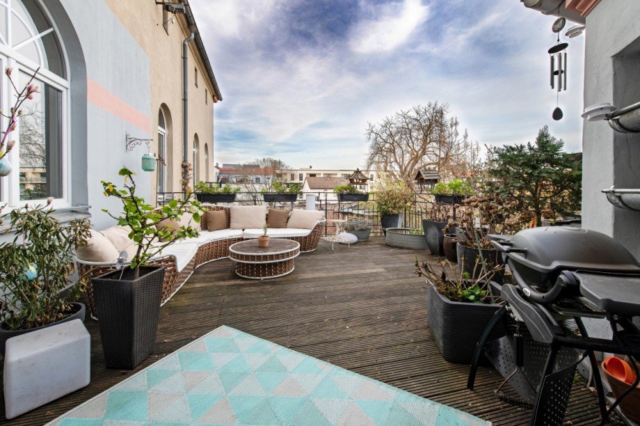 Terrasse 21 m� Etagenwohnung F�rstenwalde/Spree