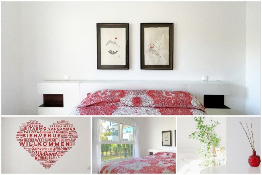 Collage Schlafen Erdgeschosswohnung Oliva