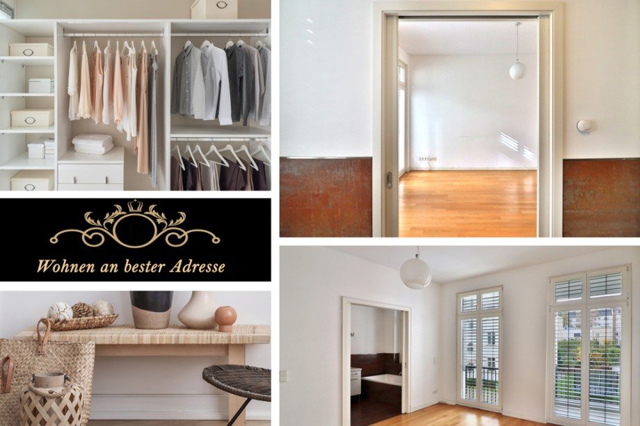 Schlafzimmer mit Bad en suite und Kleider Etagenwohnung Berlin Prenzlauer Berg
