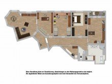 Grundriss neu WE 9 **Provisionsfrei** zum Sofortbezug! Altbauwohnung 151 m� + 106 m� Ausbaureserve im Dachgeschoss
