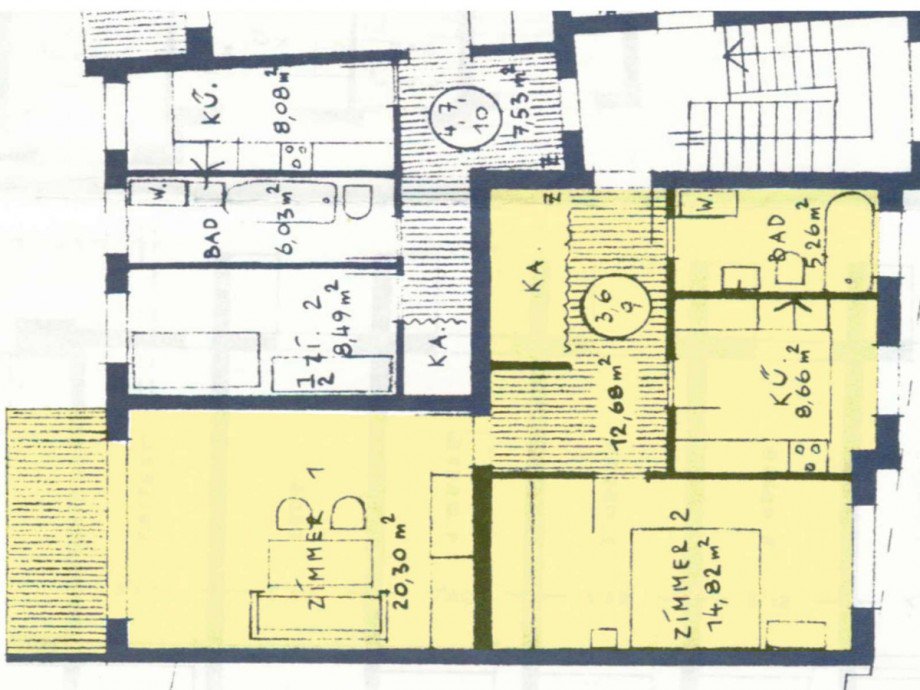 Grundriss Friedrichshaller Str Etagenwohnung Berlin Schmargendorf