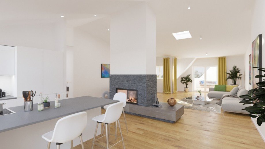 Visualisierung Wohnen II Dachgeschosswohnung Berlin
