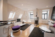 Wohnzimmer Traumhaftes Penthouse in Toplage Berlin-Mitte **Dachterrasse**Klimaanlage**exklusive Ausstattung**