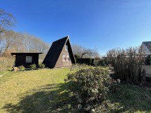Finnh�tte Grundst�ck in der Nachbarschaft zum kleinen See- �berraschend anders - naturnah - in Sch�nefeld !