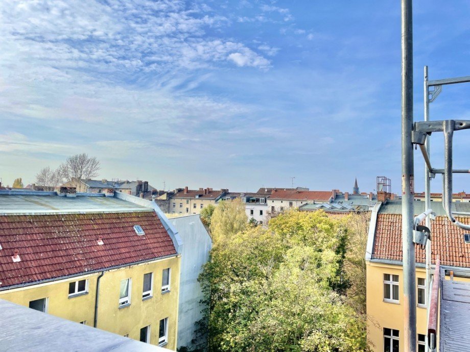 ...�ber den D�chern, Weitblick Dachgeschosswohnung Berlin