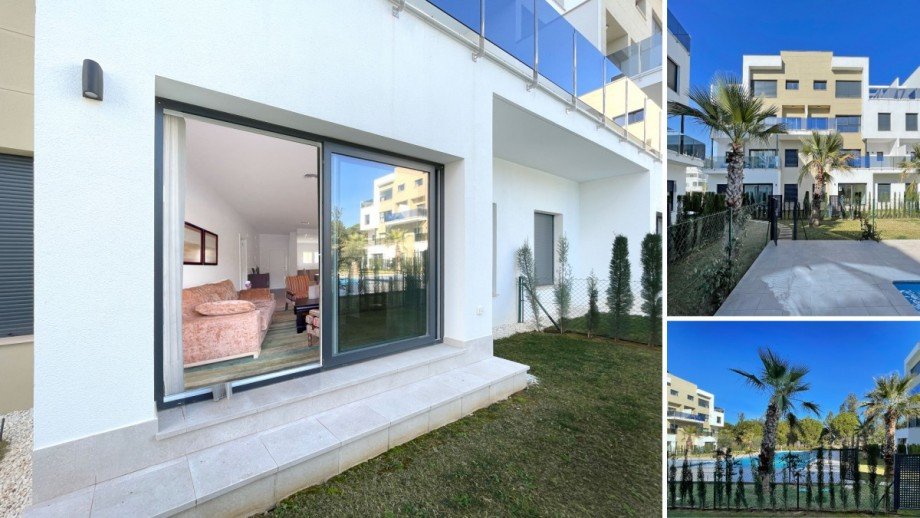 ...mit privater Rasenfl�che & Pool Erdgeschosswohnung Oliva