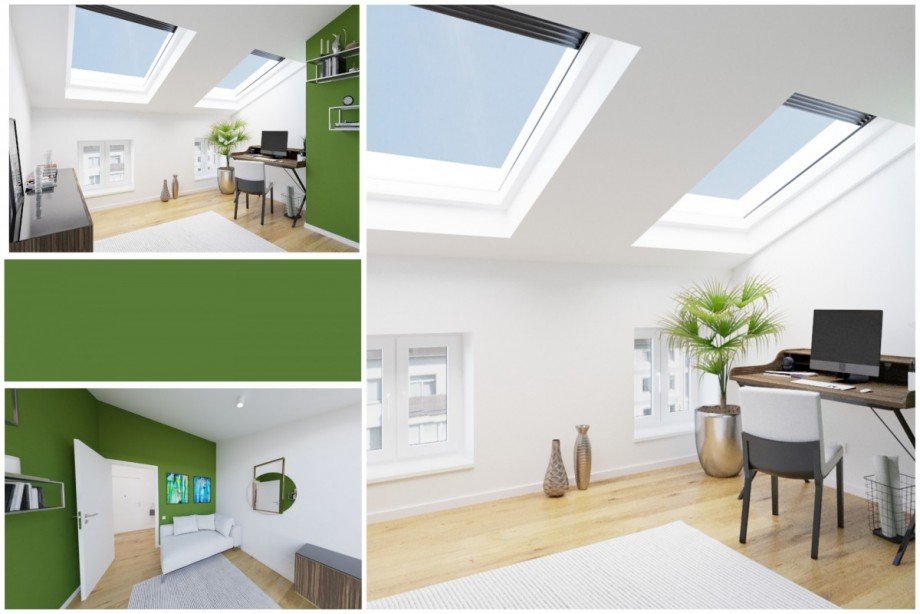 Collage B�ro Dachgeschosswohnung Berlin