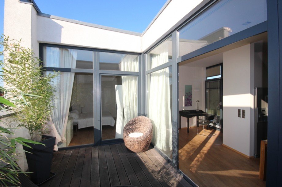 uneinsehbare Terrasse Penthousewohnung Berlin