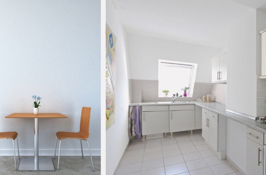 Funktionale K�che Dachgeschosswohnung Berlin / Heiligensee