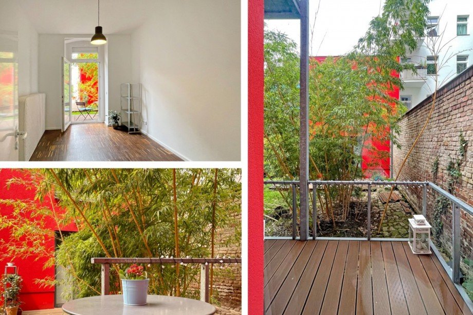 Schlafzimmer 2 mit Terrassenzugang Etagenwohnung Berlin